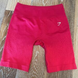 Gymshark Adapt Ombre Seamless Cycling Shorts in pink/red